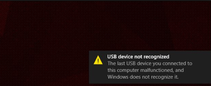 Device Descriptor Request Failed